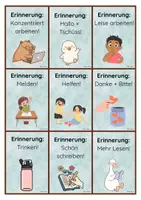 Vorschau - Bildkarten - Erinnerungskarten (für den Tisch oder das Mäppchen) - Seite 1