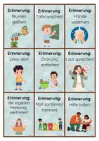 Vorschau - Bildkarten - Erinnerungskarten (für den Tisch oder das Mäppchen) - Deckblatt