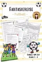 Vorschau - Mal- und Bastelvorlagen - Fantasiereise / Entspannung: Fußball WM mit Ausmalbild (Klasse 1-4) - Deckblatt