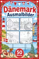 Vorschau - Mal- und Bastelvorlagen - Dänemark Ausmalbilder (50 Malvorlagen) - Deckblatt