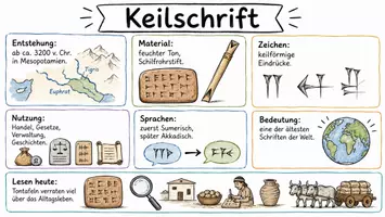 Vorschau - Arbeitsblätter - Lernposter + Arbeitsblätter zum Thema "Keilschrift" + Lösung & MP3 + Mindmap + Infografik - Seite 2