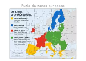 Vista previa - Juegos / Gamificación - puzle de la UE por zonas - francés y español - Portada