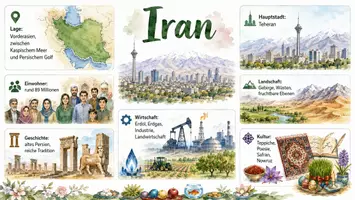 Vorschau - Arbeitsblätter - Lernposter + Arbeitsblatt "Iran" + Onlineübung & MP3 + Infografik - Seite 3