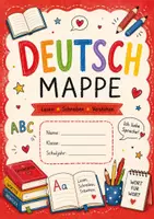 Vorschau - Mal- und Bastelvorlagen - Vorlage Deckblatt Deutsch Mappe - Deckblatt