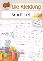 Vorschau - Stationenlernen - DaZ - die Kleidung - Arbeitshefte auf der Wort- und Satzebene - Materialpaket - Seite 1