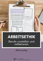Vorschau - Arbeitsblätter - Arbeitsethik ⎮ Berufe vorstellen und reflektieren - Steckbrief für Klasse 9 bis 10 - Deckblatt