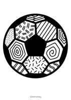 Vorschau - Mal- und Bastelvorlagen - Fußball WM 2026 - Kooperative Pop Art Girlande zum Malen & Basteln - Seite 3
