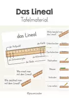 Vorschau - Arbeitsblätter - Das Lineal - Materialpaket - Seite 1