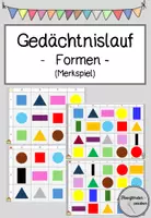 Vorschau - Spiele - Gedächtnislauf / Merklauf - Formen - Deckblatt
