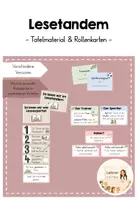 Vorschau - Fördermaterial/Inklusion - Lesetandem – Tafelmaterial zur Einführung kooperativer Lesemethoden & Förderung der Leseflüssigkeit - Deckblatt