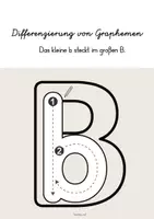 Vorschau - Arbeitsblätter - Differenzierung von Graphemen: b Schreibrichtung Übung - Deckblatt
