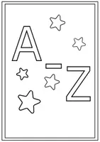 Vorschau - Mal- und Bastelvorlagen - Mein großes A–Z Alphabet zum Ausmalen - Seite 1