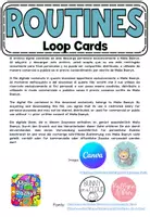 Vorschau - Stundenentwürfe - Daily Routines Loop Cards – Interactive Speaking Activity for ESL Learners - Seite 1