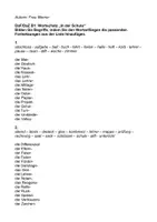 Vorschau - Arbeitsblätter - DaF DaZ B1 Wortschatz In der Schule - Deckblatt