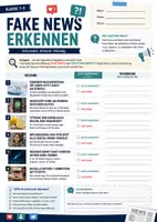Vorschau - Arbeitsblätter - Fake News - Medienkompetenz Vertretungsstunde - Dgitale Grundbildung - Seite 1