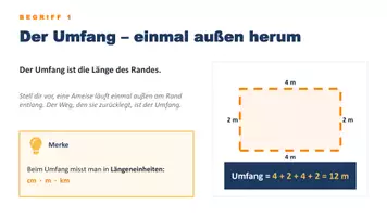 Vorschau - Präsentationen/Tafelbilder - Umfang und Flächeninhalt 5 - Seite 3