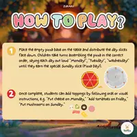 Vista previa - Juegos / Gamificación - The Pizza Week | Juego para aprender los dias de la semana en inglés - página 1