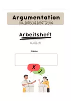 Vorschau - Arbeitsblätter - Dialektische Erörterung Arbeitsheft + Lösungen - Deckblatt