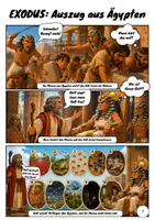 Vorschau - Arbeitsblätter - Exodus: Der Auszug aus Ägypten | Vorgeschichte der 10 Gebote | Comic & Aufgaben | Klasse 3-6 - Seite 1