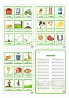Voorbeeld - Woordenschatkaarten thema boerderij - Pagina 2