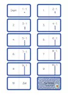 Vorschau - Stationenlernen - Multiplikation - Kernaufgabendominos - Seite 1