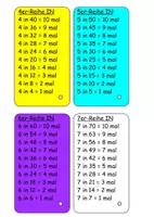 Vorschau - Spiele - Malreihen-Fächer
Multiplikation-Division-Umkehraufgabe - Seite 2