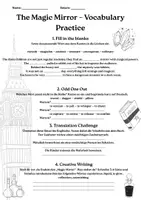 Vorschau - Arbeitsblätter - The Magic Mirror:Vocabulary & Creative Writing (Class 7) - Seite 1