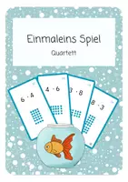 Vorschau - Spiele - Multiplikationspiel - Quartett - Deckblatt