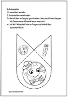Vorschau - Mal- und Bastelvorlagen - Earth Day Lesezeichen Ecke / Erde mit Hut und Fliege - Seite 2