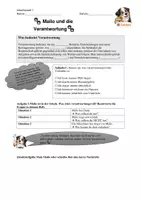 Vorschau - Arbeitsblätter - Schulhund Mailo und die Verantwortung - Deckblatt