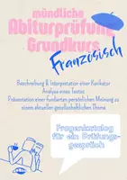 Vorschau - Klassenarbeiten - Mündliche Abiturprüfung Grundkurs Sachsen: Fragenkatalog für ein Prüfungsgespräch - Deckblatt
