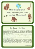 Vorschau - Arbeitsblätter - Entstehung der Erde und der Menschheit - Materialpaket - Deckblatt