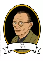 Vorschau - Bildkarten - Tafelkarten Carl Orff - Berühmte Komponisten im Musikunterricht Klasse 3-6 - Seite 2
