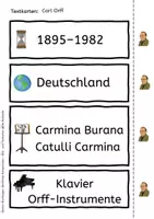 Vorschau - Bildkarten - Tafelkarten Carl Orff - Berühmte Komponisten im Musikunterricht Klasse 3-6 - Seite 3