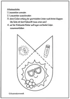 Vorschau - Mal- und Bastelvorlagen - Sommer Lesezeichen Ecke Sonne mit Brille - Seite 2
