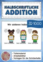 Vorschau - Arbeitsblätter - Halbschriftliches Addieren ZR 1000 - Deckblatt