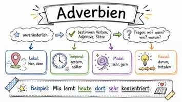 Vorschau - Arbeitsblätter - Lernposter + Arbeitsblätter zum Thema "Adverbien" + Lösung & MP3 + Mindmap + Infografik - Seite 2