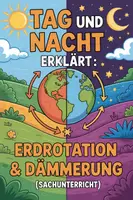 Vorschau - Unterrichtsreihen - Tag und Nacht erklärt: Erdrotation & Dämmerung (Sachunterricht) - Deckblatt