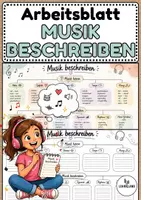 Vorschau - Arbeitsblätter - Arbeitsblatt: Musik beschreiben (Parameter) - Musik Jg.3-6 - Deckblatt