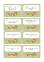Vorschau - Aufgabenkarten - Gesprächskarten und Diskussionskarten Zoo - Deckblatt