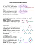 Vorschau - Arbeitsblätter - Übersicht: Zwischenmolekulare Wechselwirkungen (London-Kräfte, Wasserstoffbrücken, Ionen-Dipol...) - Seite 1