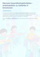 Vorschau - Unterrichtsreihen - Gefühle & Emotionen Arbeitsblätter – SEL Paket Grundschule | 60 Seiten Mental Health Aktivitäten - Deckblatt