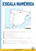 Vista previa - Hojas de trabajo - Escala numérica y gráfica - página 1