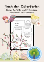 Vorschau - Mal- und Bastelvorlagen - 🐣Nach den Osterferien | Osterferien Arbeitsblatt Grundschule | Osterferien Reflexion & Schreibanlass | Reflexionsblatt Grundschule | Klasse 1-4 | Osterferien Rückblick | Ferienrückblick | Deutsch | DaZ | DaF | Ferienerlebniss | Selbstreflexion - Deckblatt