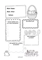 Vorschau - Mal- und Bastelvorlagen - 🐣Nach den Osterferien | Osterferien Arbeitsblatt Grundschule | Osterferien Reflexion & Schreibanlass | Reflexionsblatt Grundschule | Klasse 1-4 | Osterferien Rückblick | Ferienrückblick | Deutsch | DaZ | DaF | Ferienerlebniss | Selbstreflexion - Seite 1
