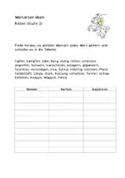 Vorschau - Arbeitsblätter - Wortarten Ritter - Nomen, Verben & Adjektive üben - Deckblatt
