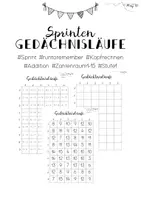 Vorschau - Arbeitsblätter - Gedächtnislauf Kopfrechnen Addition Stufe 1 - Sprint und Ausdauerspiele - Deckblatt