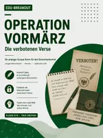 Vorschau - Stundenentwürfe - Escape Room Deutsch: Vormärz, Politische Lyrik und Rhetorische Mittel - Deckblatt