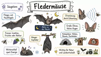 Vorschau - Arbeitsblätter - Lernposter + Arbeitsblätter zum Thema "Fledermaus" + Lösung & MP3 + Mindmap + Infografik - Seite 2