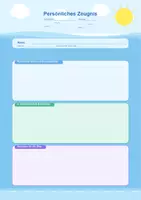 Vorschau - Anderer Materialtyp - Persönliches Zeugnis - Deckblatt